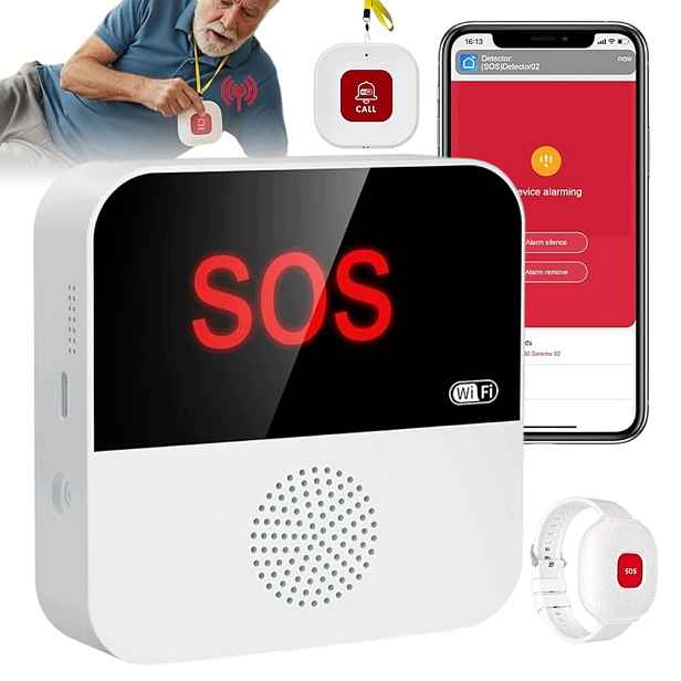 Alarmový Systém Omáčka ID Wifi Senior Dosah 80 M S Upozorněním V Aplikaci