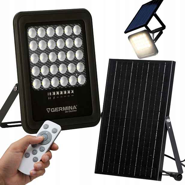 Led Osvětlovač 200W Solární Panel Halogenová Lampa Silná voděodolná