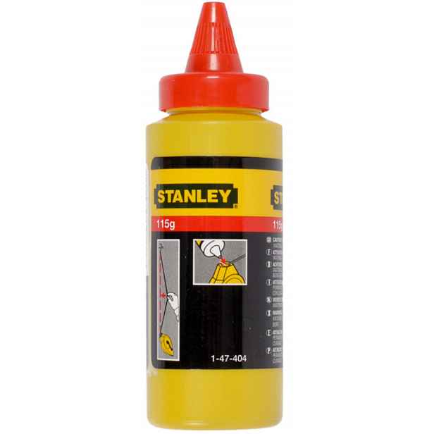 Stanley - Prášková křída, 225 g, červená 1-47-804