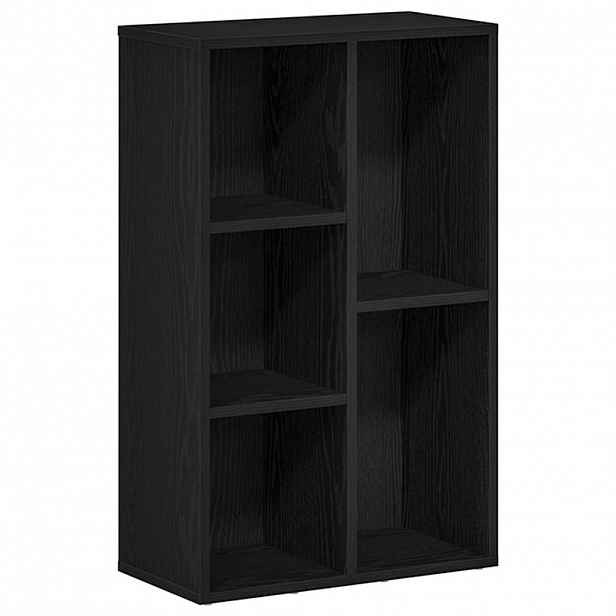 vidaXL Knihovna černý dub 50 x 25 x 80 cm, dřevěné