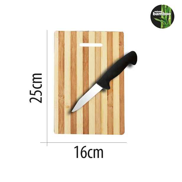 Bamboo BD25 Bambusová krájecí deska, 25 x 16 cm