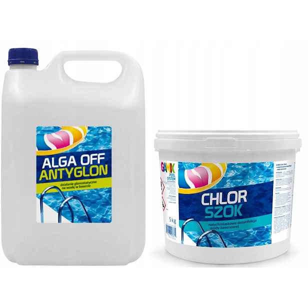 Protiřasový Prostředek Alga Off Chlor Šok Bazénová Chemie Do Bazénu 5 kg 4 l Gamix