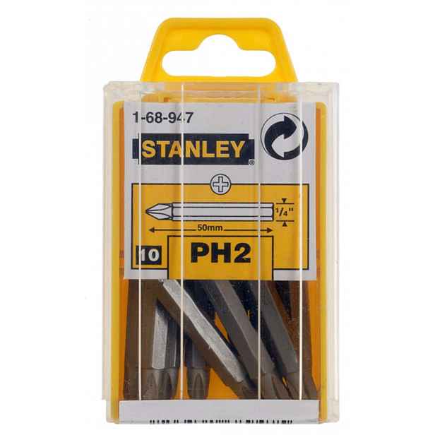 Stanley - Sada bitů PH2, 10 ks 1-68-947