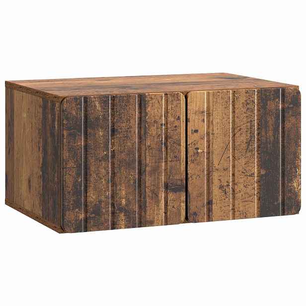 vidaXL Nástěnná TV skříň 59,5 x 41 x 30 cm Staré dřevo
