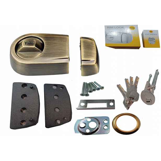 Vrchní Zámek Lukostřelec Yale Y2D Assa Abloy Patina Vložka 4 Klíče