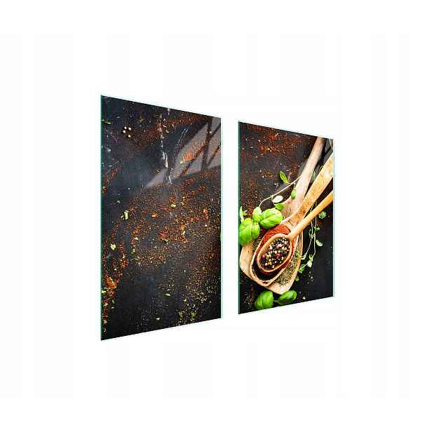 7v1 Skleněná ochranná deska na sporák 65x52 Kuchyně