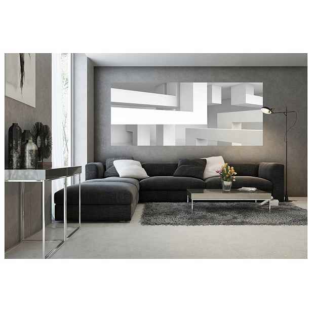 Fototapeta flizelina Bílé bloky minimalismus geometrie lesk 250x104 lepidlo