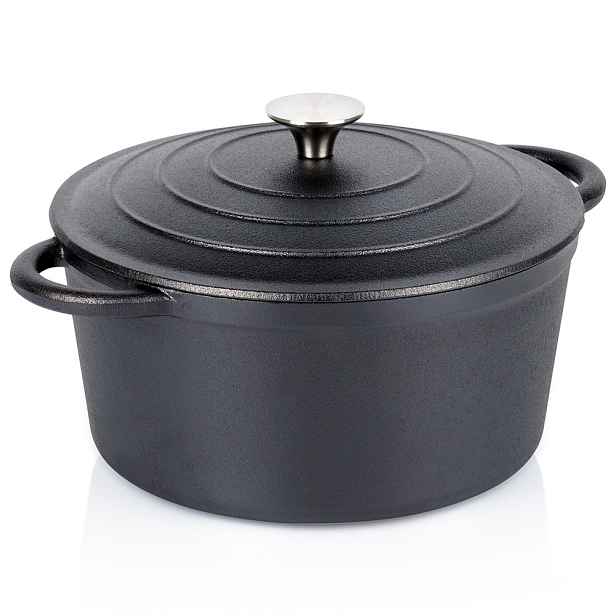 Hrnec s víkem Kotlík Pekáč Zapékací Mísa Kulatý 24 cm 3,9 l