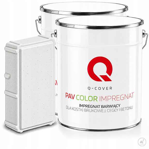 Impregnát Barvící kostka Bruk Mokrý Kámen 5L Barva Bílá Signální