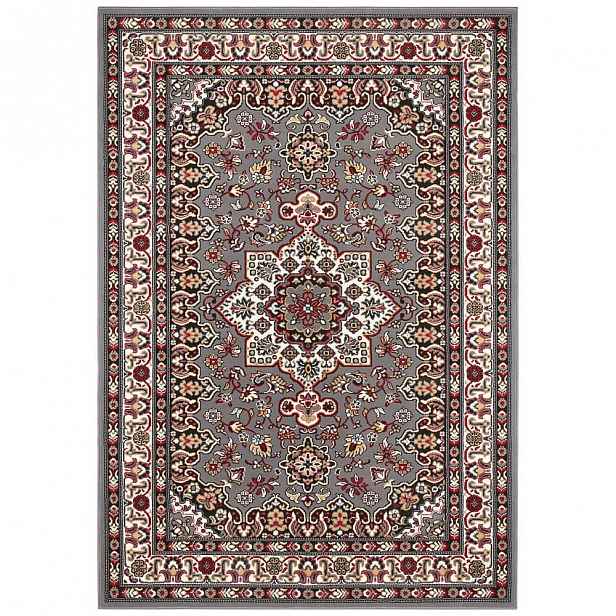 Šedý koberec Nouristan Parun Tabriz, 120 x 170 cm