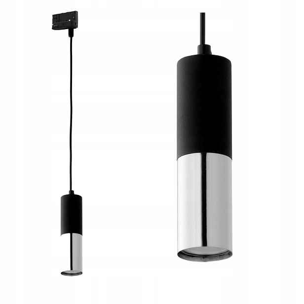 Tk Lighting Třífázová kolejnicová lampa Tracer Black/silver 6065
