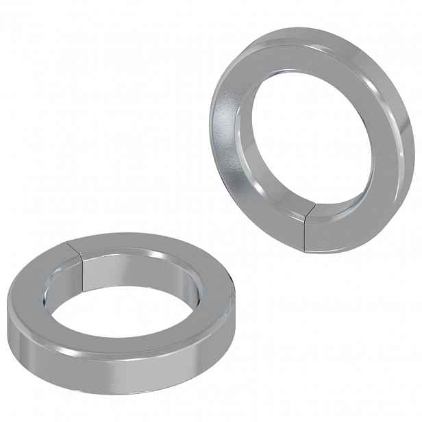 vidaXL Jarní washer 2 ks Bílá 13 x 1 mm Železo