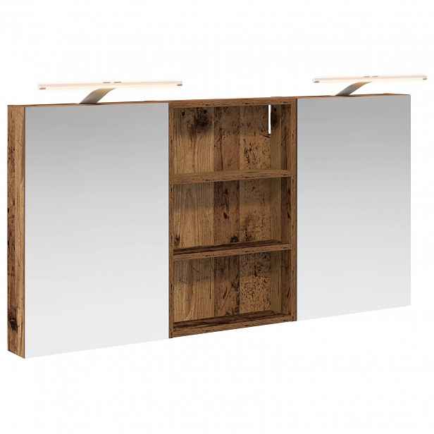 vidaXL Sada koupelnových skříněk 3 ks 120 x 10,5 x 60,5 cm