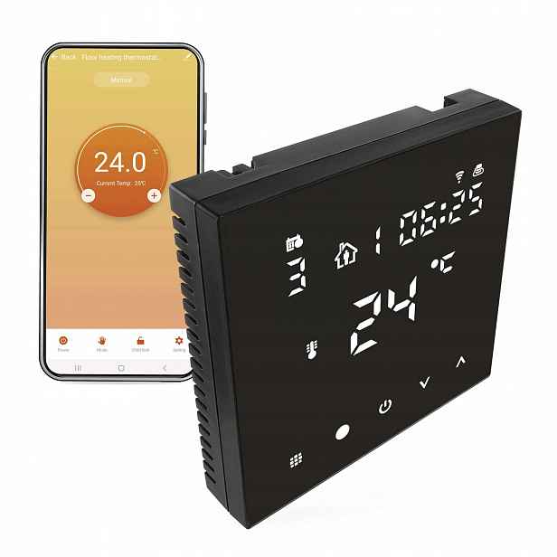 Emos GoSmart WiFi termostat podlahový, černý