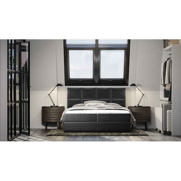 Hotelová postel 180x200 SORELLA 2 - černá