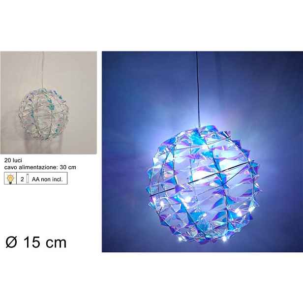 PROHOME - Koule 15cm LED duhová