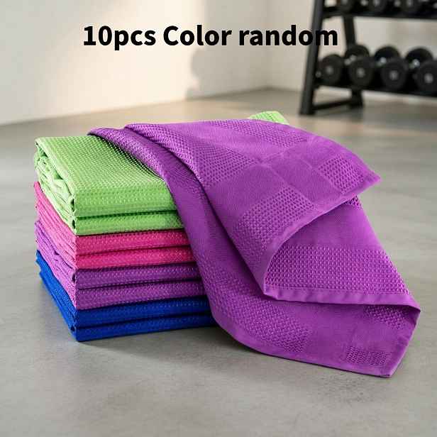 TEMU 10 ks Bezšmouhové Čisticí Hadříky Náhodná Barva Sklo Zrcadlo Koupelna Kuchyně Savé Opakovaně Použitelné Domácí Nezbytný Ručník