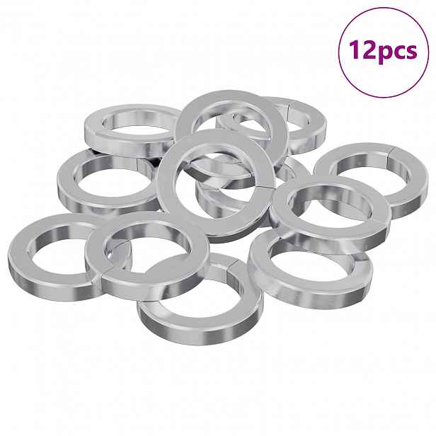 vidaXL Jarní washer 12 ks Bílá 13 x 1 mm Železo