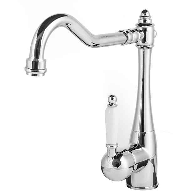 Kuchyňská baterie Retro Style chrom keramická, stojánková, otočná