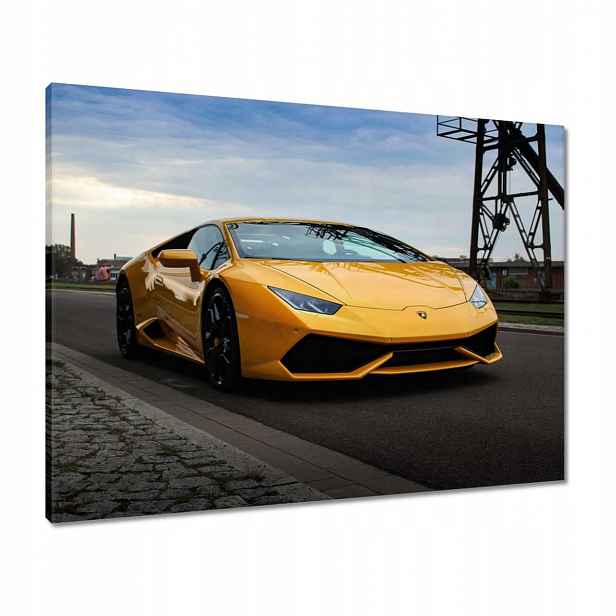 Obrazy 80x60 Žlutý sportovní automobil