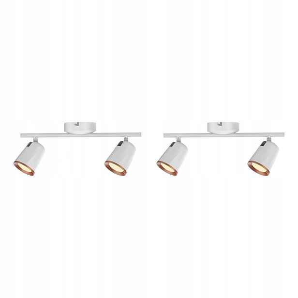 Sada dvou spotových lamp do obývacího pokoje – moderní, elegantní styl interiéru