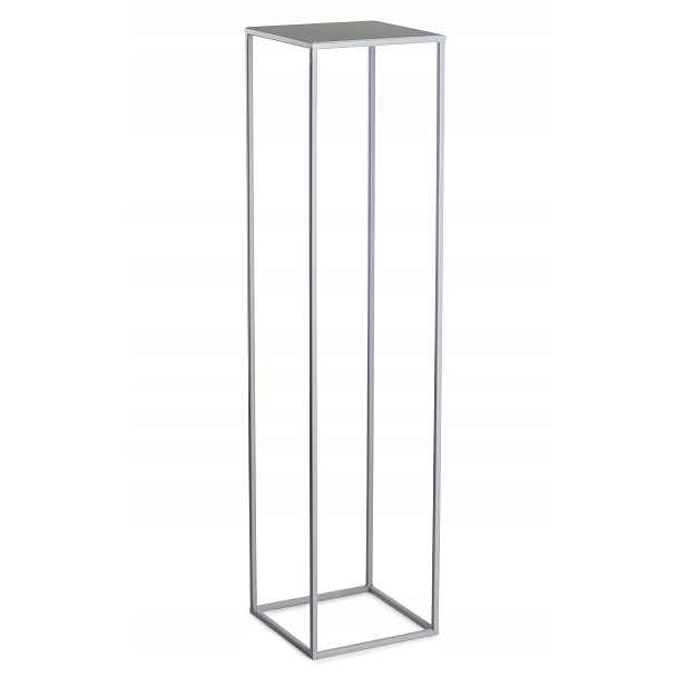 Stabilní šedý květináč, kovový stojan na květiny, rostliny, květináče, 100 cm