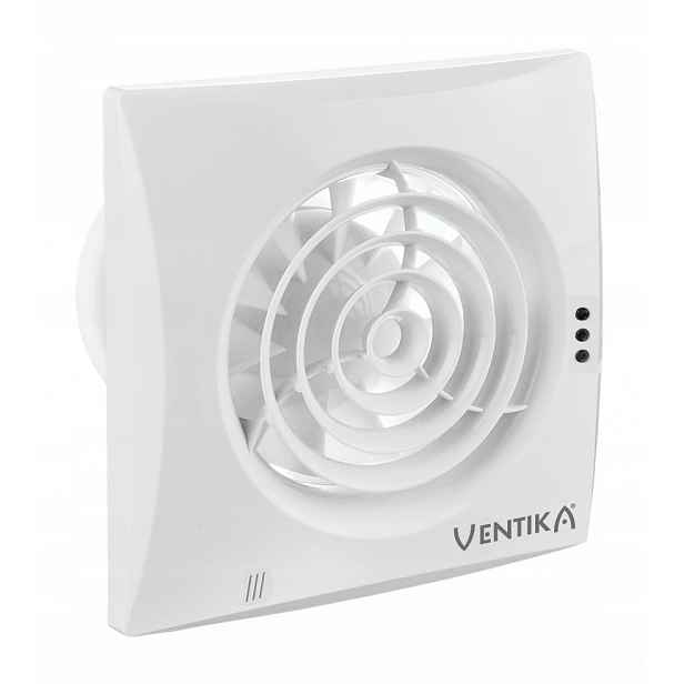 Ventilátor fi 125 mm D125QH Timer Higrostat tichý, bílý, zpětný ventil
