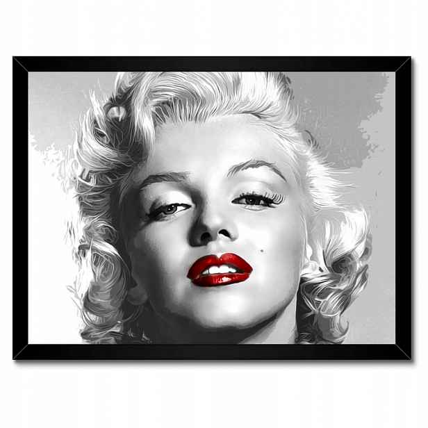 Plakáty v rámu 40x30 Monroe Červené rty