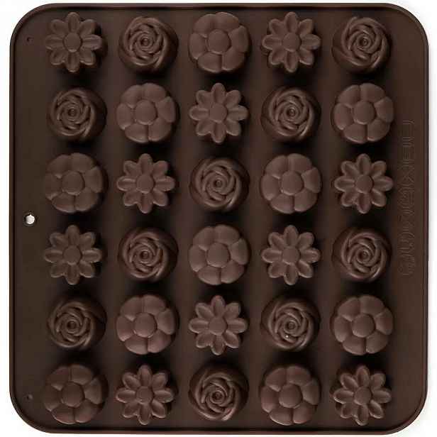 Banquet Formičky na čokoládu silikonové Culinaria Brown 21,4x20,6 cm