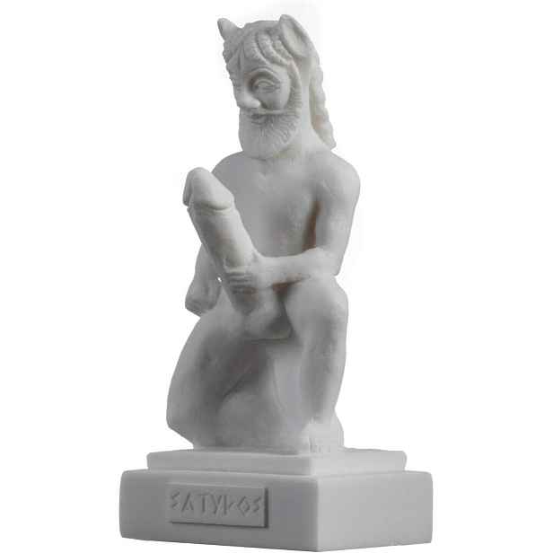 Dekorace domu orig. Řecká satyrová figurka jako originální vtipný dárek