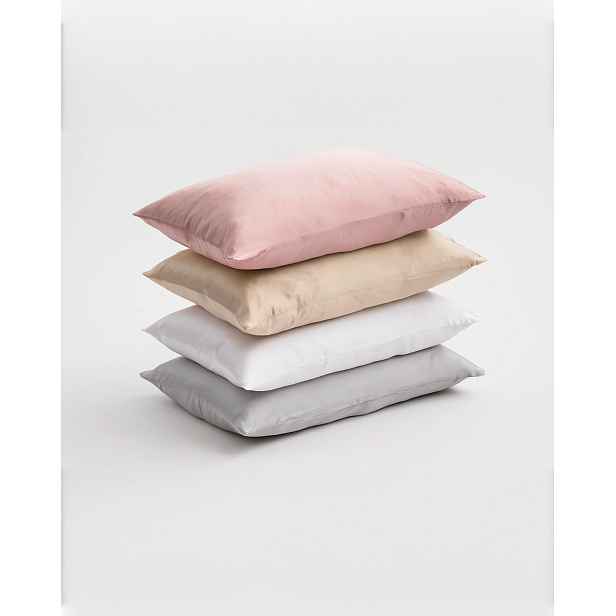 Povlak na polštář Lejaan Delicate Silk Barva: Bílá, Rozměr polštáře: 70 × 90 cm