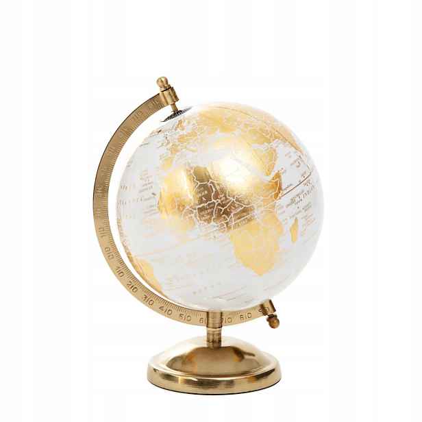 Dekorativní globus Globe zlatý 18x15x25 cm Homla