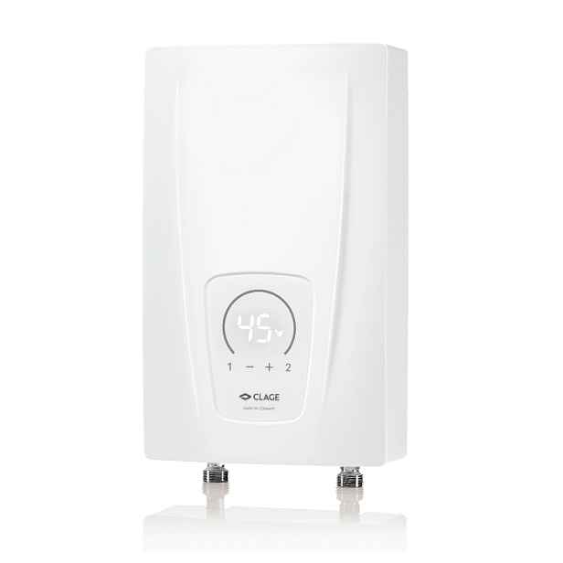 Elektrický průtokový ohřívač vody Clage KompaktX Up 11 kW 400V Led