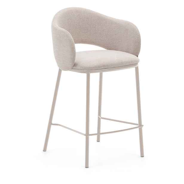 Krémová barová židle (výška sedáku 65 cm) Maina – Kave Home