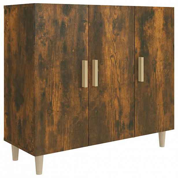 vidaXL Příborník kouřový dub 90 x 34 x 80 cm kompozitní dřevo