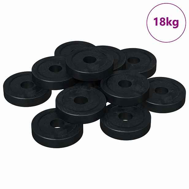 vidaXL vhodné pro ploché podložky 36000 ks Černá ∅15 x 3 mm
