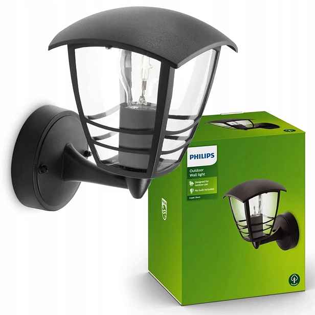 Venkovní nástěnné svítidlo Philips Creek Fasádní Led lampa E27 Zahradní lampa