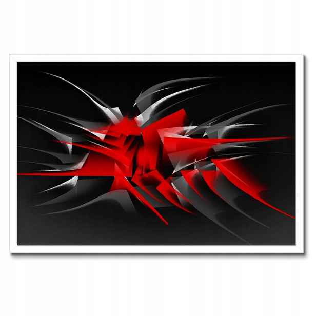 Plakáty v rámu 60x40 Módní červené hroty Abstrakce