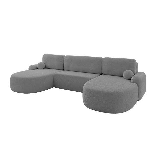 ALTDECOR SEDACÍ SOUPRAVA s funkcí spaní a úložným prostorem LIRA-U - 335x172x89 šedá