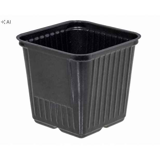 Květináč výrobní čtvercový 7 × 7 × 7 cm 0,27 L – měkký – 620 ks