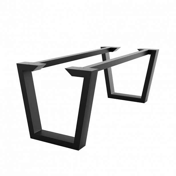 Metalo Pro KOVOVÉ NOHY KE STOLU Atria Epox Extreme černá 160/80/72 cm
