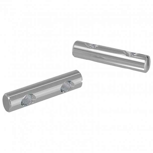 vidaXL Matice 2 ks Zinkovaný 60 x 12 mm Železo