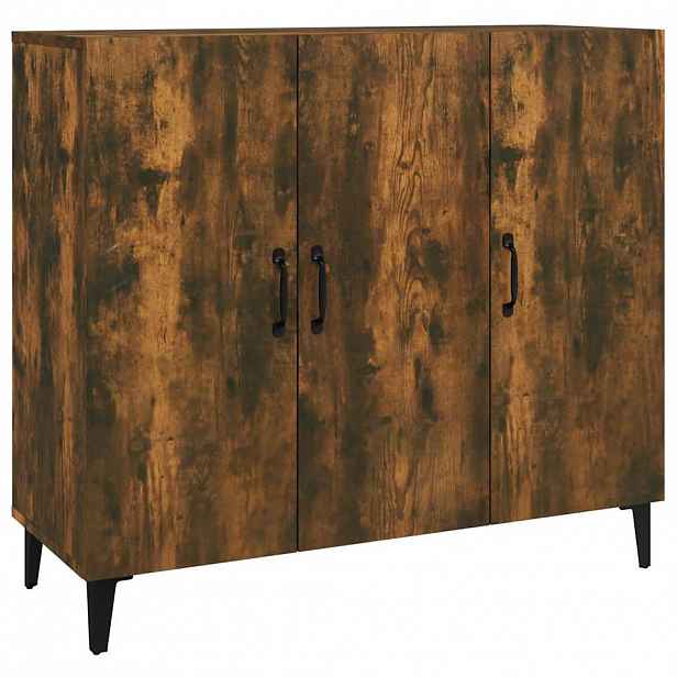 vidaXL Příborník kouřový dub 90 x 34 x 80 cm kompozitní dřevo