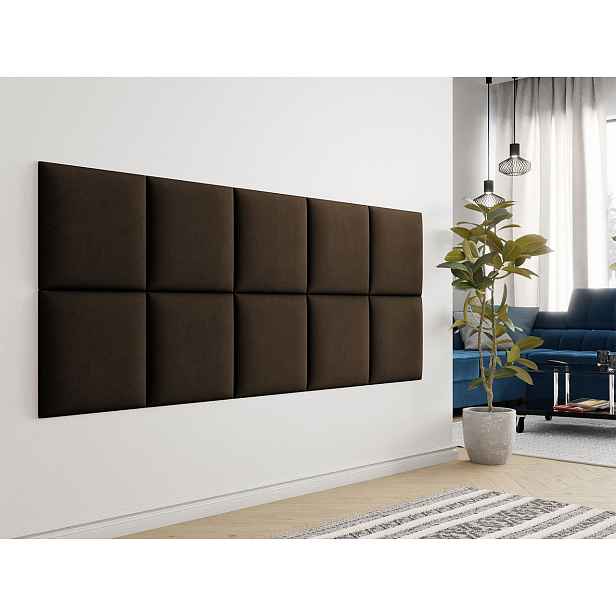 Čalouněný nástěnný panel 42x42 PAG - hnědý