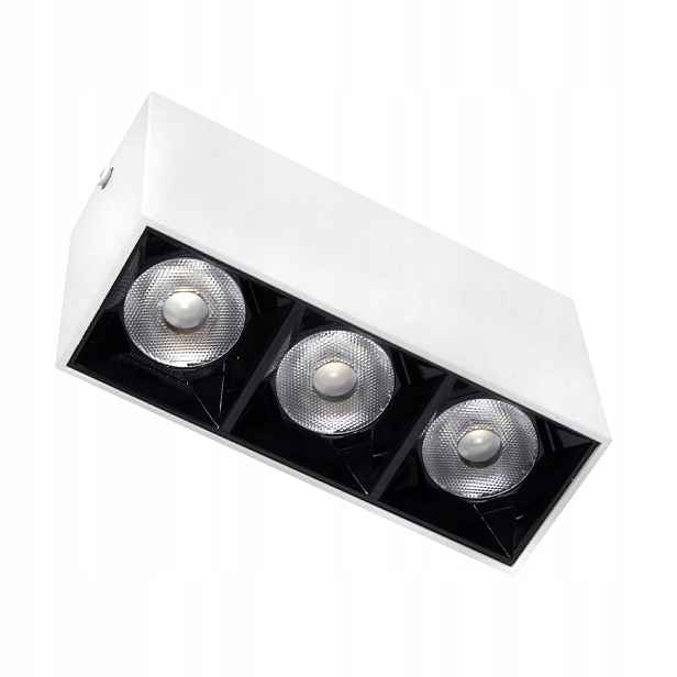 Domeno Led lineární nástěnná lampa 9W 3000K bílo-černá reflektorová