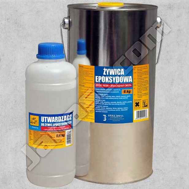 Epoxidová pryskyřice transparentní, pro odlitky, dřevo, podlahy 6 kg