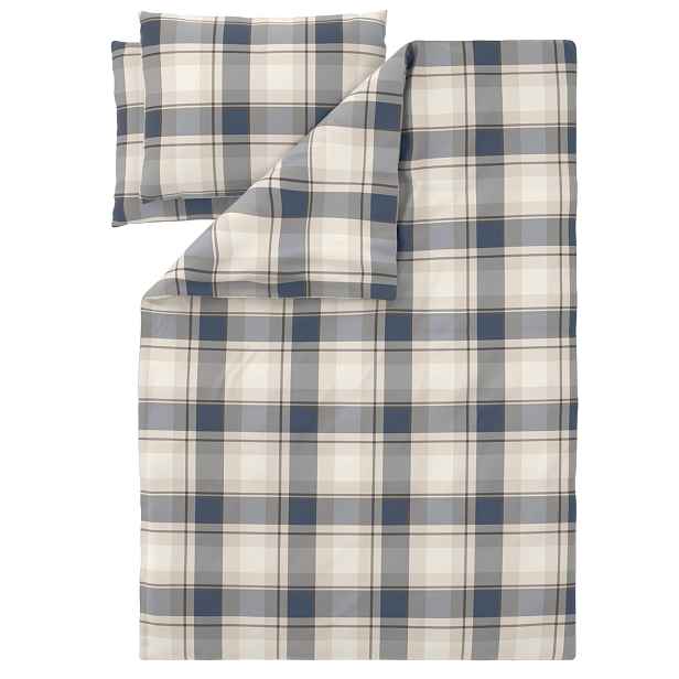 Livarno® Ložní povlečení z jemného flanelu, 240 x 220 cm, 70 x 90 cm (modrá)