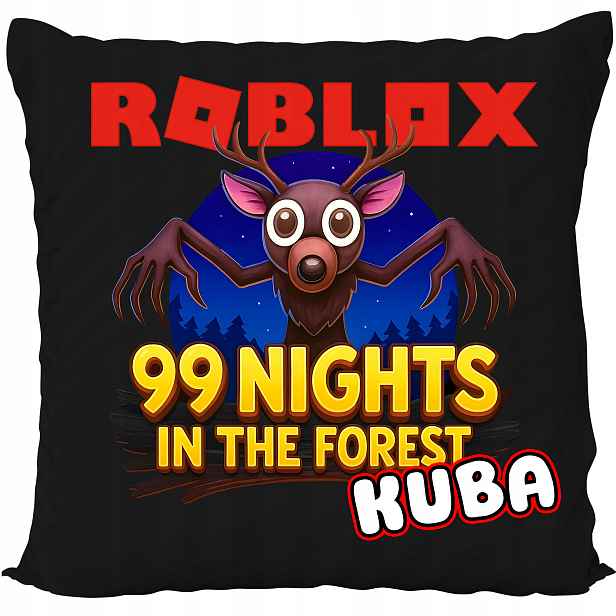 Polštář Černá Hra Roblox Robloks 99 Nocí V Lese Dárek Jméno
