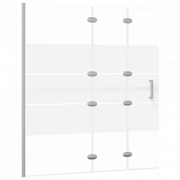 vidaXL Skládací sprchový kout ESG 120 x 140 cm bílý