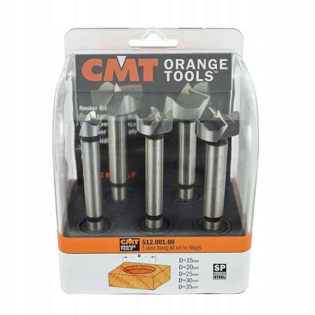 Cmt Sada plechových vrtáků 5 ks D15-35 mm standard Sp pravé